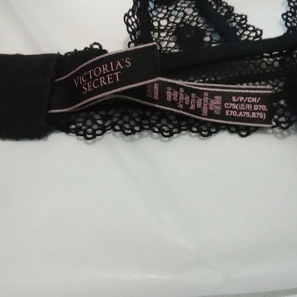 VS Black Lace Bralette Small NWOT - Picture 3 of 6
